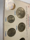 1966 Bahamas 7 Coin Set Two Coins Silver  In Frame
