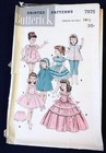 Vtg 1950s Butterick 7975 Toni Walker Doll Clothes Wardrobe Sewing Pattern 19 5 