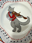 Tiffany   Co   hey Diddle Diddle  Cat   Fiddle Porcelain Child s Plate - Mint