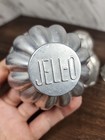    vintage     jell-o Branded Mini Aluminum Jello Molds Tart Tins Fluted     set Of 4   