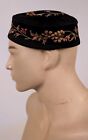 Victorian 19th C Hand Embroidered Men   s Smoking Cap