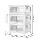 Large Storage Basket Rectangular Plastic Collapsible Organizer Bin Box 3-pack