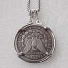 Vintage Pendant With Silver Plated 38mm Hobo  Decorative Coin Festive Gift  300