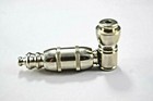 Metal Tobacco Smoking Pipe Nickel Plated  Brass With Cooling Chamber Made In Usa