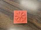 Snowflake Rubber Stamp Wood Mount Christmas Basic Snow Holiday Scrapbooking 