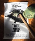Full Metal Jacket Born To Kill Vietnam  Helmet And Movie Poster Stanley Kubrick 