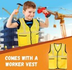 Toddler Construction Tool Set - Pretend Play Toolbox For Kids  Safe   Realistic