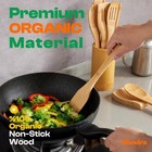 6pc Bamboo Wooden Spoons Riveira Spatulas Set Durable Kitchen Essentials
