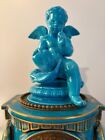 Antique French Sevres Elegant Gilt Bronze Porcelain Clock Candelabra Set 19th C