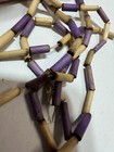 Vintage Beads Brazilian Tribal Artindia Funai Beads Reed Wood  Amazon Tribe