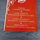 Vtg Brochure 1966 1967 Guide To Swiss Restaurants Hotels And Cafes Travel Info
