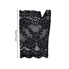 Obmwang 2 Pairs Women s Lace Gloves Fingerless Floral Gloves For Black apricot