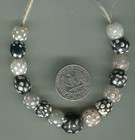 African Trade Beads Vintage Antique Venetian Old Glass Beads Mixed Skunk Eye