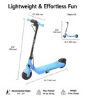 Navee K100 Kids Electric Scooter  App Control  9 9 Mph Safe Ride