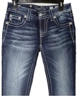Miss Me Mid Rise Easy Boot Cut Womens 27 X 34 Stretch Denim Jeans New No Tags