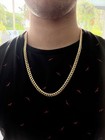 Men s 14k Yellow Gold Cuban Link Chain Necklace  Box Closure  74 4g   13 84k 