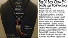 3    Big Ol  Bear Claw - 32  Spirit Of The Grizzly Necklace Mountain Man Replica 