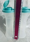 Tupperware Large Hourglass Salt And Pepper Shaker Set In Mint Green Brand New