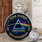 Hot Pink Floyd 60th Anniversary Pocket Watch Maitm12631 Gift Box Included