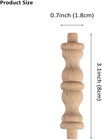 20 Pack Wooden Baluster Spindles 3 1 Inch Unfinished Decorative Wood Craft Spind