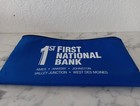 Vinyl Deposit Bank Bag First National Bank  Pre-owned Free Shipping 
