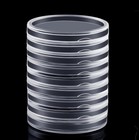 50 Pack 1 57 In 40 Mm Round Coin Capsule Holders W  Case Fit Troy One Oz Silver