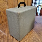 Vintage Typewriter Underwood Leader 1950s  W case  Works  Needs Ribbon  No Key