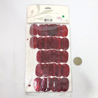 Vintage New Capiz Shell Garland Red Oval Shapes 8 Ft Seasons Of Cannon Falls