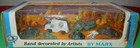 Vtg 1960 s Marx Lunar Explorer Miniature Playset W laser Vehicle In Diorama Box