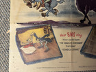 1949 Original Walt Disney Ichabod And Mister Toad  26 x40  Poster  1a - 49 399