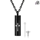 Jesus Crucifix Cross Cremation Urn Pendant Memorial Keepsake Ashes Necklace 22 