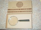 Bausch Lomb Reading Glass Magnifying Rectangular With Box Antique Excellent