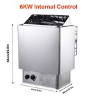 6000w Fast Sauna Heater Stove With Temperature Controller   Timer Us Plug--