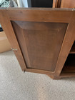 Two Piece Slave Made Corner Cupboard  Made At The Micheal Braun House In Nc 