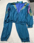 Rare Vintage Sergio Tacchini Retro 80s Tennis Nylon Tracksuit Jacket 44 Pants 38