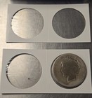500 Dollar 40mm 2x2 Cardboard Mylar Coin Holder Flip - Morgan - Peace Nib