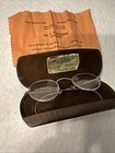 Vintage Antique 1930   s Wire Rim Eye Glasses With Original Case From Bayonne Nj