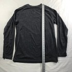 Woolx Essential Mens Medium Merino Wool Blend Long Sleeve Base Layer Gray Top