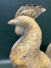Fine Antique 19th C Full-bodied Rooster Weathervane Copper Old Gold Gilt Surface