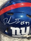 New York Giants Dexter Lawrence Autographed Signed Mini Helmet Jsa Coa W Visor