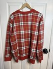 Disney Plaid Santa Mickey Holiday Sweater Xxl
