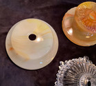 4 Vintage Glass Bases For Lamp Light Parts For Repair Pieces  Replacement Pieces