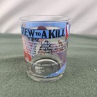 Vintage James Bond 1985 Glass A View To A Kill Danjaq S a  Collector Series