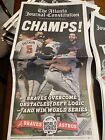 Atlanta Braves World Series Ajc Newspaper  official Paper 