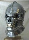 Steel Medieval Demonic Face Helmet Battle-ready Medieval Knight Helmet 18 Gauge