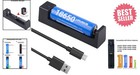 All-in-one 18650 Lithium Battery Charger With Overcharge Protection - Black