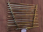 15 Hex 785mm Antique Solid Brass Stair Rods 30 Brackets 31  Immaculate Acorn