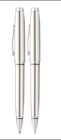 Cross Coventry Polished Chrome Ballpoint Pen   Pencil Gift Set New At0661-7