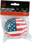 Chef Craft Cupcake Liners  Patriotic American Flag Cupcake Papers  2 Pks 100 Pcs
