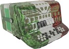 Sofiamari Smtt-3412 2-tone Accordion Red White Green Sol mi  issue  For Repair